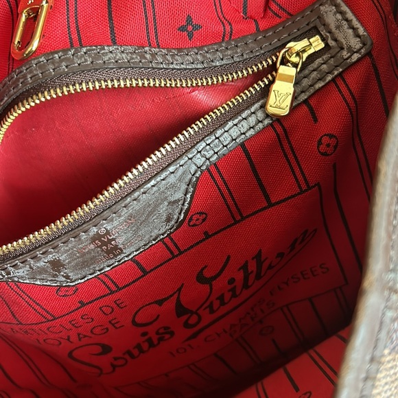 Authentic LV Neverfull Damier Ebene MM AR0029 - Picture 9 of 9